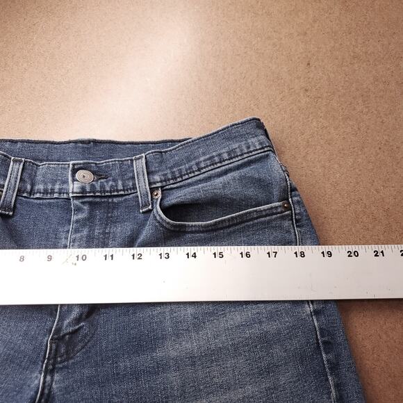 Levi's 541 Jeans Mens 32x32 Blue Dark Wash Faded Tapered Leg Stretch Denim Y2K - Picture 4 of 13